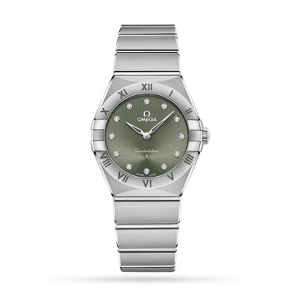 Omega Constellation Co-Axial 28mm Ladies Watch Green O13110286060001