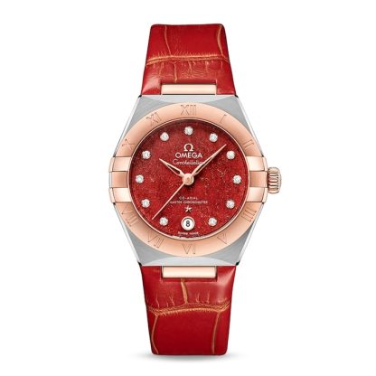 Omega Constellation Co-Axial Master Chronometer 29mm Ladies Watch Red O13123292099002