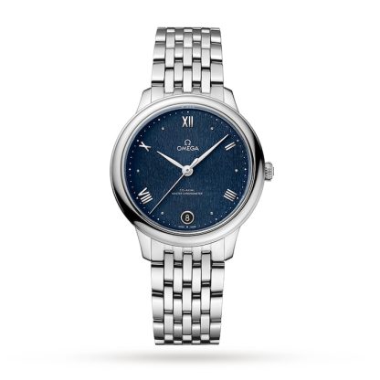 Omega De Ville Prestige Co-Axial Master Chronometer 34mm Ladies Watch Blue O43410342003002