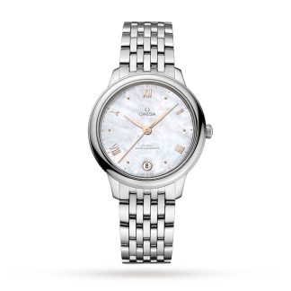 Omega De Ville Prestige Co-Axial Master Chronometer 34mm Ladies Watch Mother Of Pearl O43410342005001