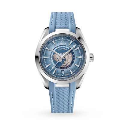 Omega Seamaster Aqua Terra 150M Co-Axial Master Chronometer Gmt Worldtimer 43mm Summer Blue O22012432203002